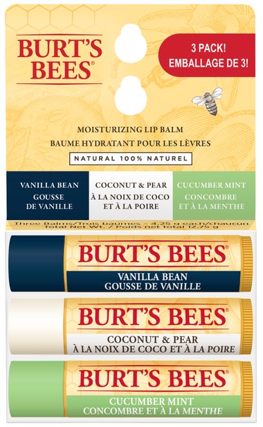 Beeswax Lip Balm 3 Pack Assorted