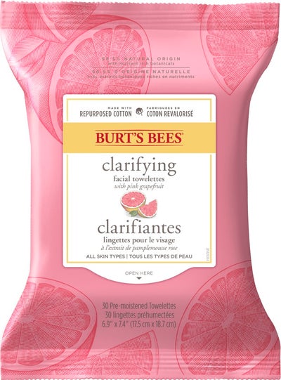 Clarifying Facial Towelettes – Pink Grapefruit 30ct