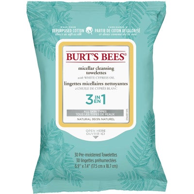 Lingettes nettoyantes à l’eau micellaire