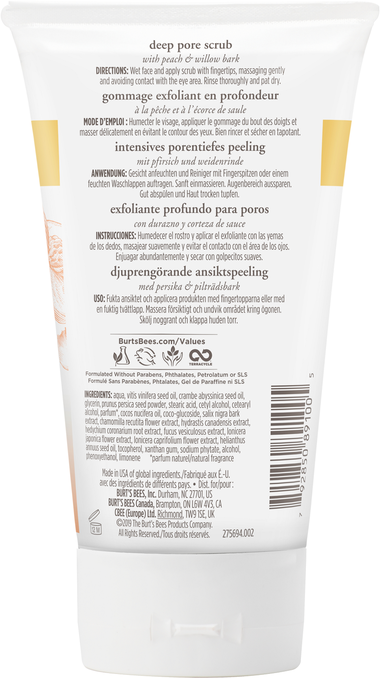 Peach and Willowbark Deep Pore Scrub 