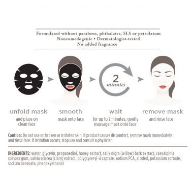 Detoxifying Charcoal Sheet Mask, Single Use 1 Count 