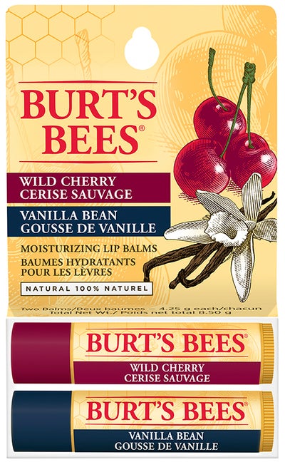 WILD CHERRY AND VANILLA BEAN LIP BALM 2PK