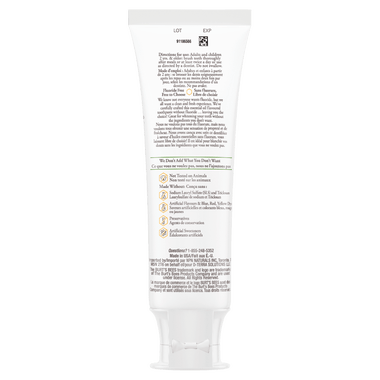 Dentifrice sans fluorure Blancheur pure, saveur Menthe poivrée zen 