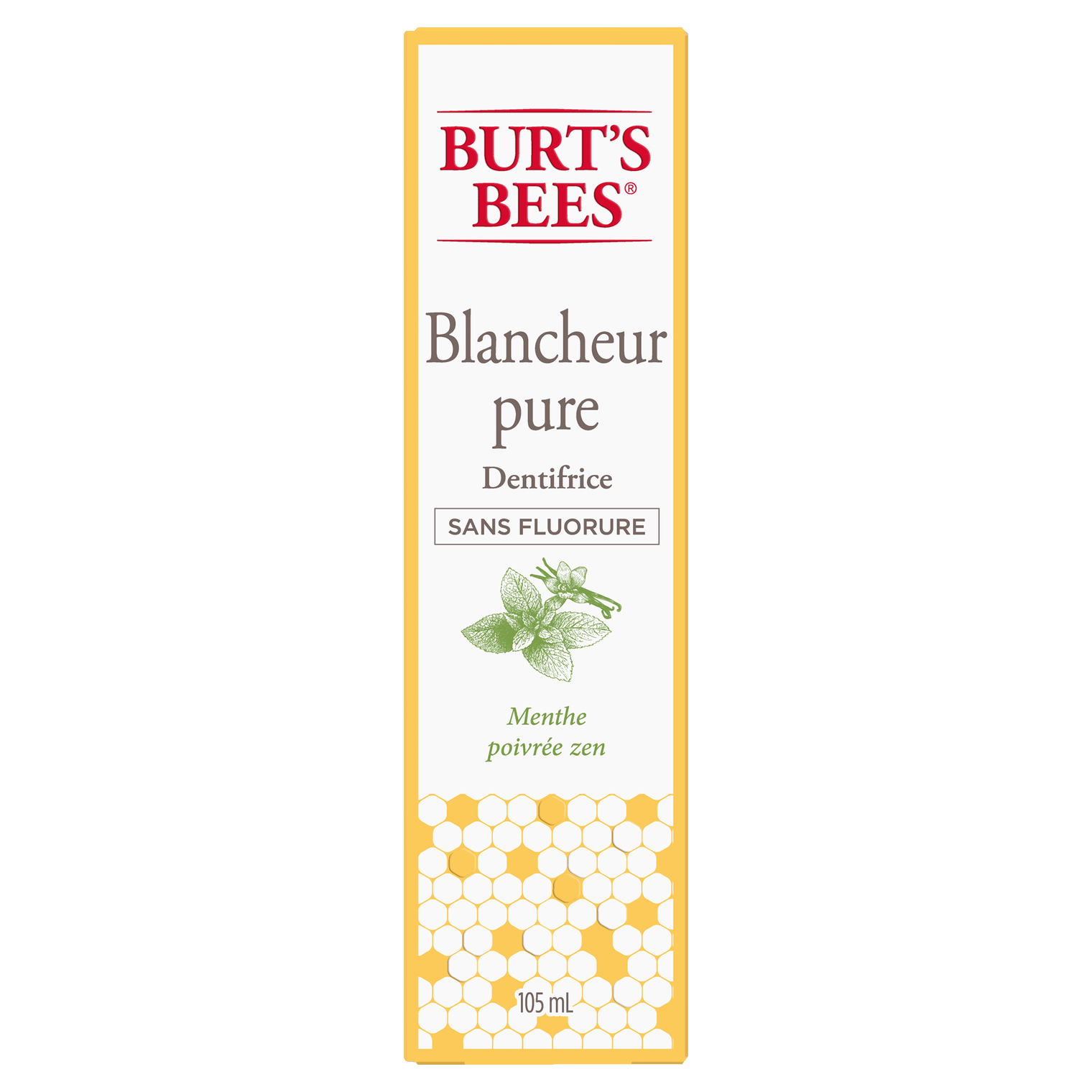 Purely White Zen Peppermint Toothpaste FluorideFree Burt's Bees