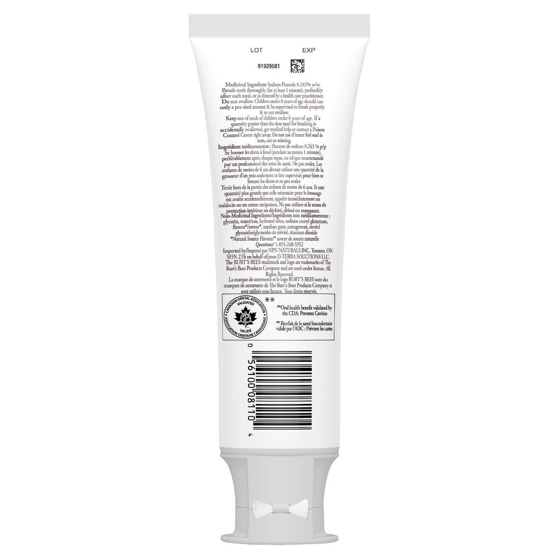 Kids Fruit Fusion Toothpaste With Fluoride Burt's Bees