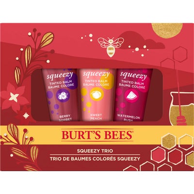 Ensemble-cadeau des fêtes «Trio de baumes colorés Squeezy» de Burt’s Bees®